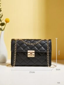 時尚的肩背包 - 黑色 - 查看 4