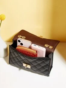 時尚的肩背包 - 黑色 - 查看 6