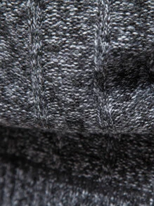 Manfinity Men Marled Knit Half Zipper Jumper - Grey - View 3