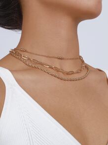 3入組極簡風格項鍊