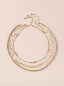 3入組極簡風格項鍊