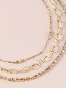 3入組極簡風格項鍊