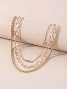 3入組極簡風格項鍊