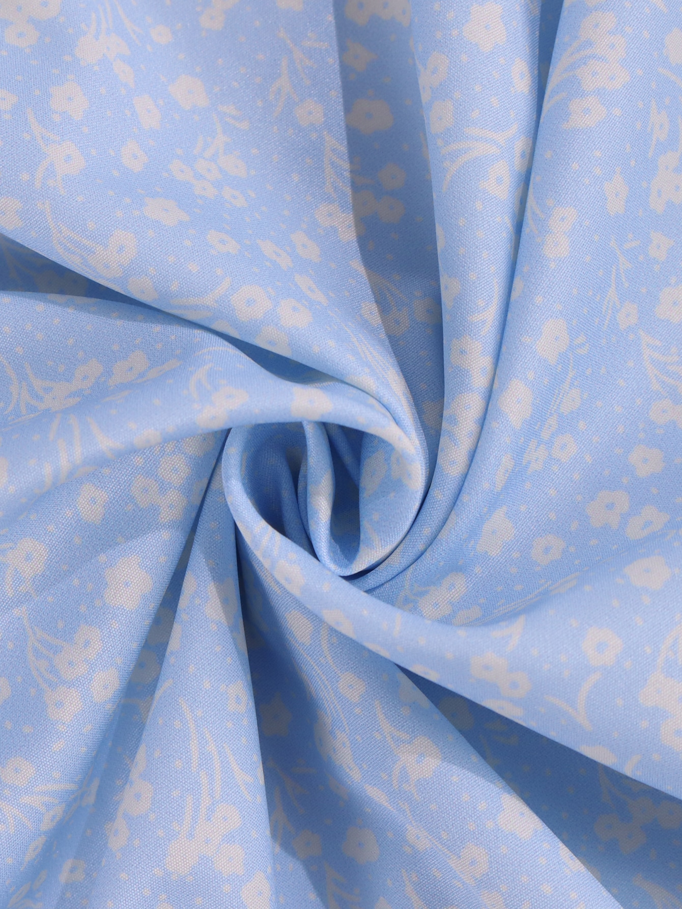 parthea puff sleeve high split floral print dress