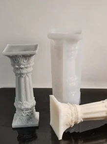 1入組羅馬柱形狀DIY矽膠模具 - 白色 - 查看 3