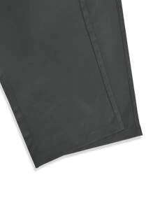 Manfinity Men Pocket Buckle Belt Trousers - Dark Grey - View 4