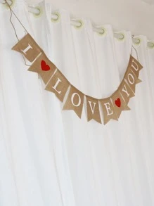 1pc Slogan Graphic Pull Flag - Multicolor - View 2