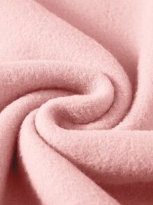 SHEIN EZwear Plus Heart Print Thermal Lined Sweatshirt - Baby Pink - View 3