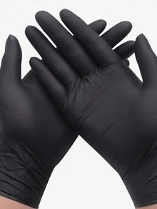 50pcs Solid Household Glove - Black - View 7