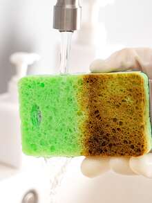 1 pieza de color al azar Olla Esponja de limpieza - Multicolor - Ver 5