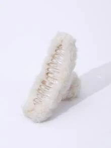 3pcs Solid Fuzzy Hair Claw - Multicolor - View 4
