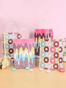4pcs Donut Pattern Gift Bag - Multicolor - View 1