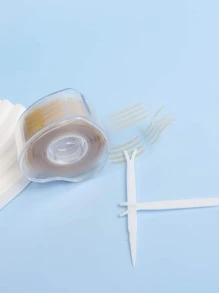 Eyelid Lift Strips,1Box Double-Eyelid Sticker & 2Pcs Tool Eyelid Tape Eye Cover Lifting Tape - Khaki - View 4