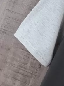 Manfinity Homme Men Colourblock Antler Embroidery Tee Without Necklace - Multicolor - View 4