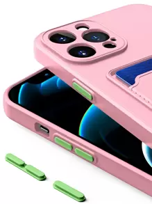 Hadaasi Hộp đựng thẻ màu hồng siêu mỏng cảm giác như khối ma thuật tương thích với iPhone 16 Pro/16 Pro Max/16 Plus/16/15 Pro/15 Pro Max/15 Plus/15/14 Pro/14 Pro Max/14 Plus/ 14/13 Pro/13 Pro Max/13 Mini/12 Pro/12 Pro Max/12/11 Pro Max/11/11 Pro, Samsung Galaxy S24 Ultra/S24 Plus/S24/S23 Ultra/S23 Plus/S23/S22 Ultra /S22 Plus/S22/S21 Ultra/S21 Plus/S21/S20 FE/S21 FE/A73/A72/A71/A54/A53/A52/A33/A32/A22/A14/A13/A05S, Huawei, Xiaomi 13T, Redmi , Tôn kính - Bụi hồng - Xem 5