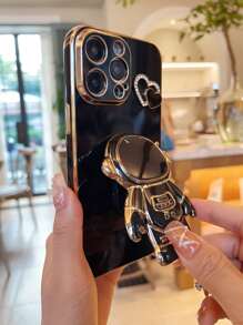 太空人設計手機殼 + 手機支架，適用於 iPhone 11、iPhone 13、iPhone 14 Pro Max - 彩色 - 查看 7