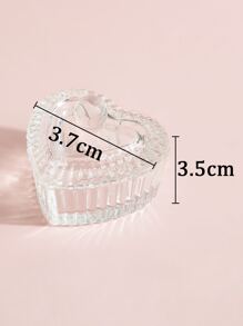 klimonla 1 件心形美甲笔清洁杯，美甲用品，美甲工具，美甲工具，返校，指甲，按压指甲的美甲工具 - 無色 - 查看 8