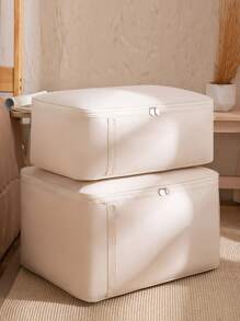 1pc Solid Quilt Storage Bag  Decorations   Autumn Decor Festival Decor Room Decor Home Decor Fall Decor Bedroom Decor - Beige - View 1