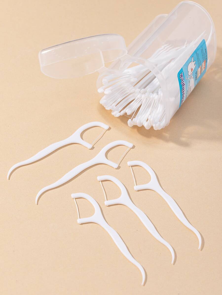 30 piezas Palillo de dientes dental desechable - Blanco - Ver 1