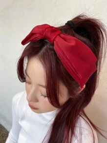 DAZY Bow Decor Headband - Red - View 5