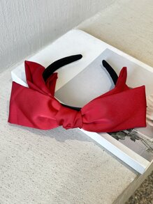 DAZY Bow Decor Headband - Red - View 3