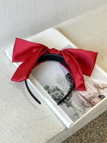 DAZY Bow Decor Headband - Red - View 8