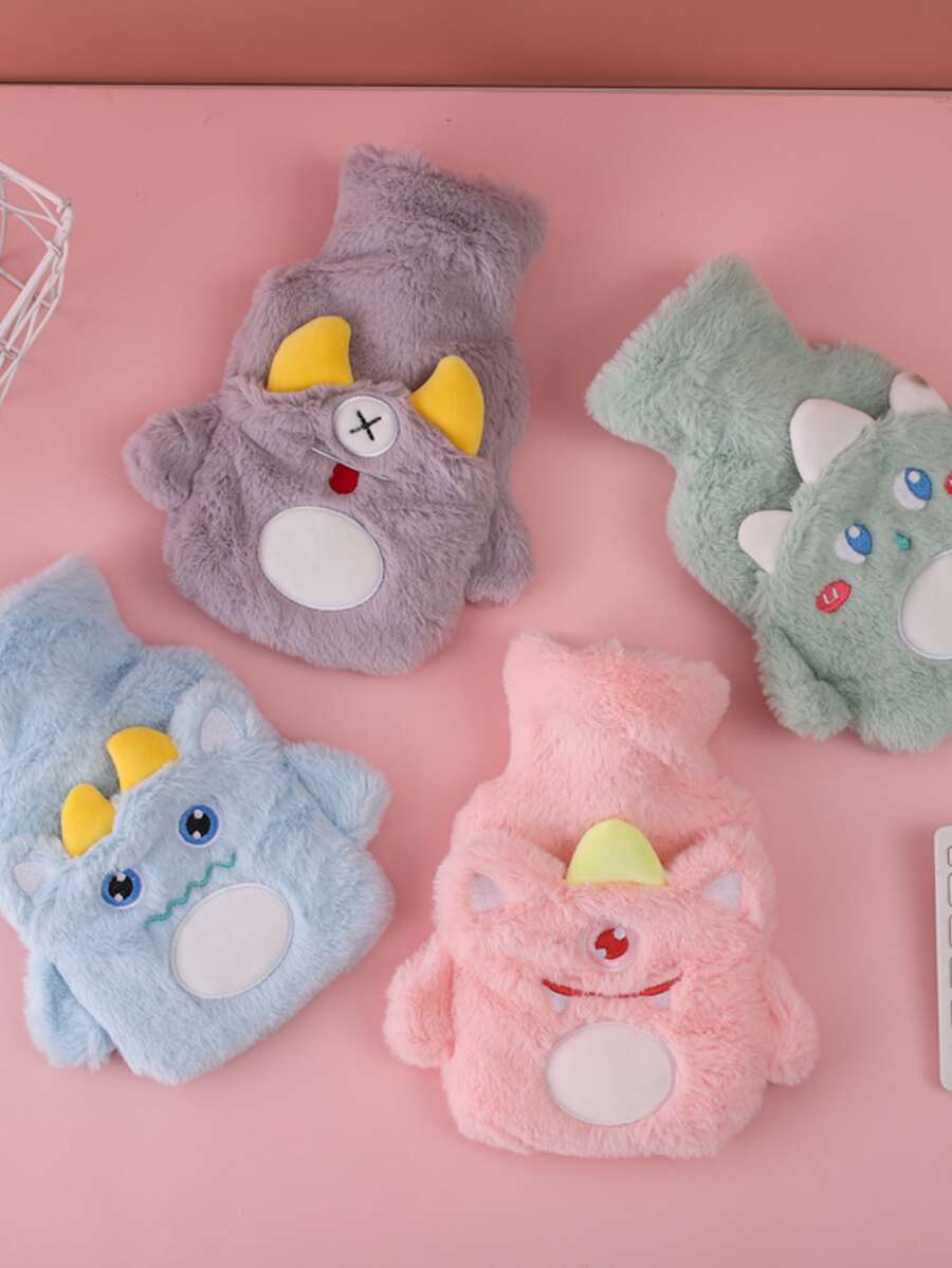 1 pieza Bolsa de agua caliente con diseño de dibujos animados de peluche al azar - Multicolor - Ver 1