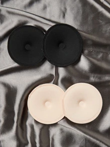 孕妇 2 包纯色防溢乳垫 - 彩色 - 查看 2