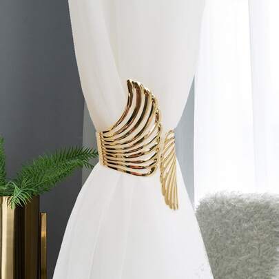 1入組翅膀窗簾扣，金屬簡約窗簾夾，窗簾配件