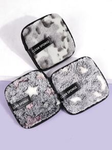 3pcs Makeup Remover Puff - Multicolor - View 2