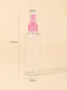 1 Pieza 100ml Botella Rociadora Dispensadora De Líquidos De Tamaño De Viaje Rosa - Rosa - Ver 3