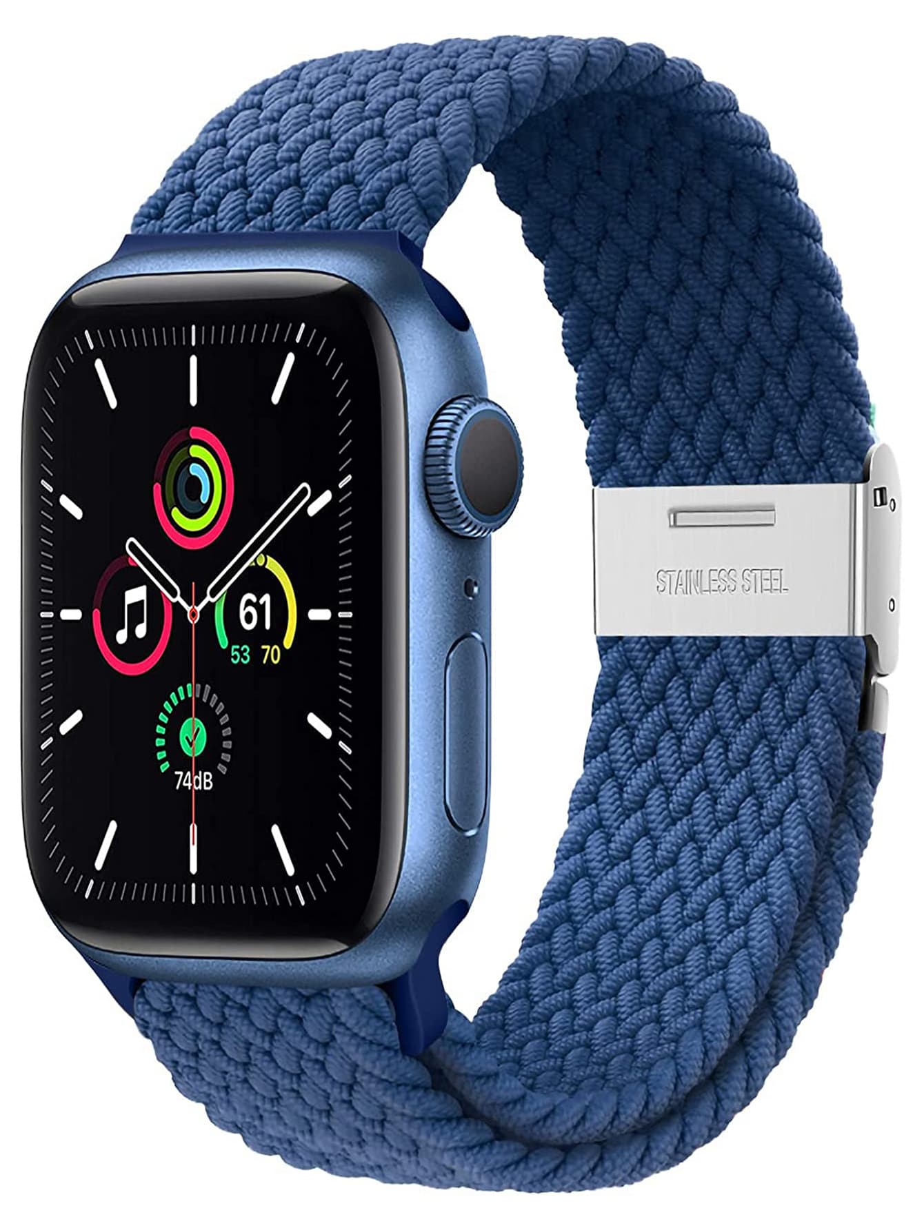 1入組編織尼龍錶帶適用於Apple Watch