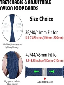 1入組編織尼龍錶帶適用於Apple Watch