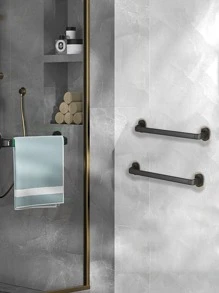 1入組免打孔毛巾杆