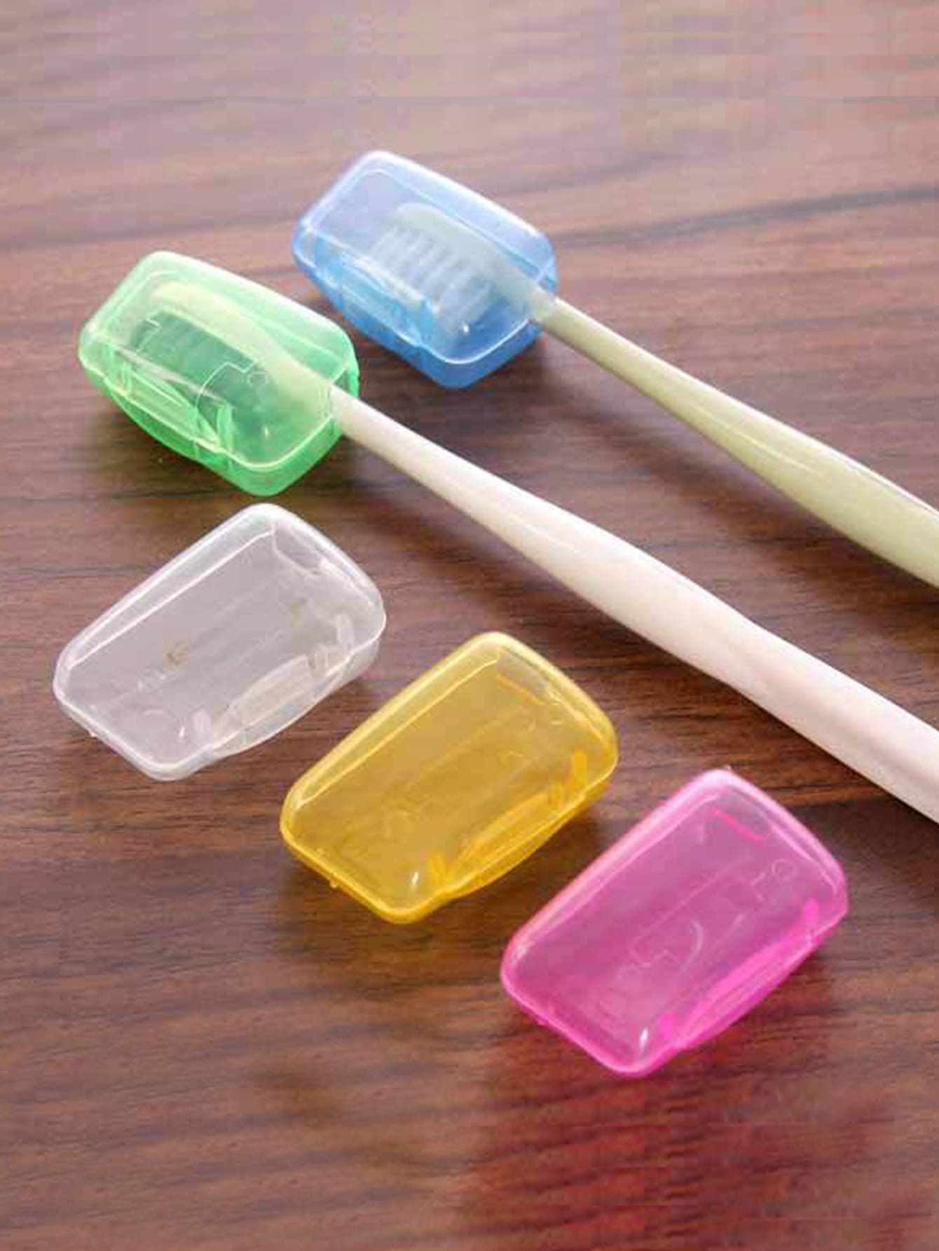 5 cái Hộp Bàn Chải Đánh Răng Màu Ngẫu Nhiên - Nhiều màu - Xem 1