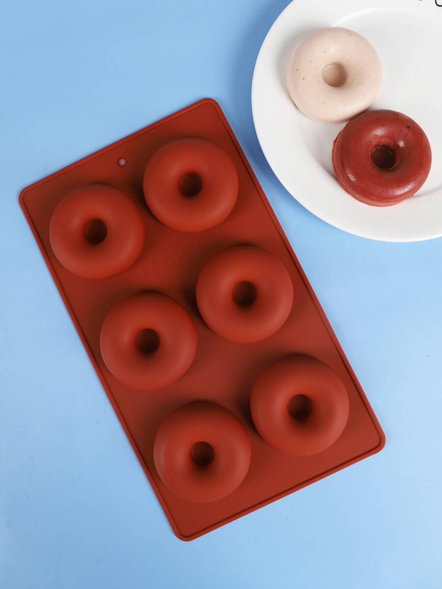 1 pieza Molde de silicona dónut - Burdeos - Ver 1