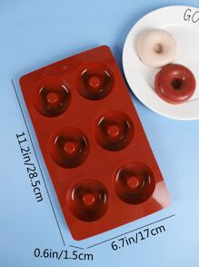 1 pieza Molde de silicona dónut - Burdeos - Ver 4