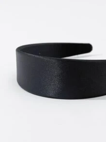 素色寬髮箍 - 黑色 - 查看 3