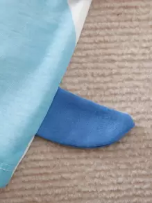 Yierying Baby Boy Elephant Print 3D Patched Design Tee Romper