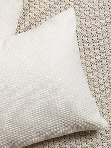 1 Vỏ gối sofa họa tiết màu trơn hoặc vỏ gối thắt lưng, không bao gồm ruột gối - trắng - Xem 6