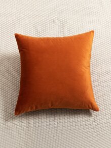 1pc Solid Color Textured Sofa Cushion Cover Or Lumbar Pillow Cover, Pillow Insert Not Included