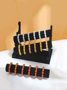 1pc Bracelet Display Stand, Bracelet Display Holder, Bangle Holder, Bangle Organization - Black - View 4