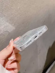 金屬亮絲透明手機殼 - 無色 - 查看 4