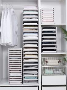 1pc Hollow Out Clothes Storage Rack  Decorations   Autumn Decor Festival Decor Room Decor Home Decor Fall Decor Bedroom Decor - White - View 7