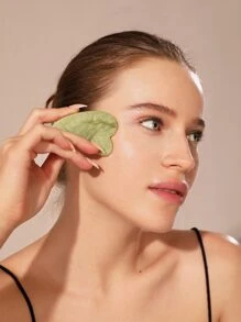 1 miếng máy mát xa mặt và 1 miếng bảng Gu Sha - màu xanh lá - Xem 3