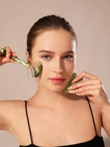 1 miếng máy mát xa mặt và 1 miếng bảng Gu Sha - màu xanh lá - Xem 11