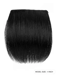 Extensiones de cabello sintético resistentes al calor con acabado mate, adecuados para uso diario - Negro - Ver 4