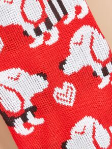 Cartoon Dog Print Pet Sweater - Multicolor - View 5