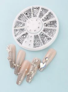 Transforma tus uñas con una decoración de arte de uñas 3D multifuncional. 1 pieza de decoración 3D tridimensional de acrílico para uñas para mujeres y niñas, accesorios DIY para uñas, charms y piedras decorativas para uñas - transparente - Ver 1