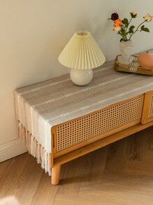 1入組手工刺繡流蘇桌旗 - 彩色 - 查看 6